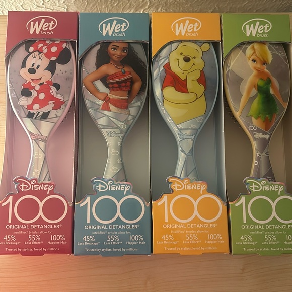 Wet brushes from the Disney 100 series you can use on wet or dry hair - Picture 1 of 6